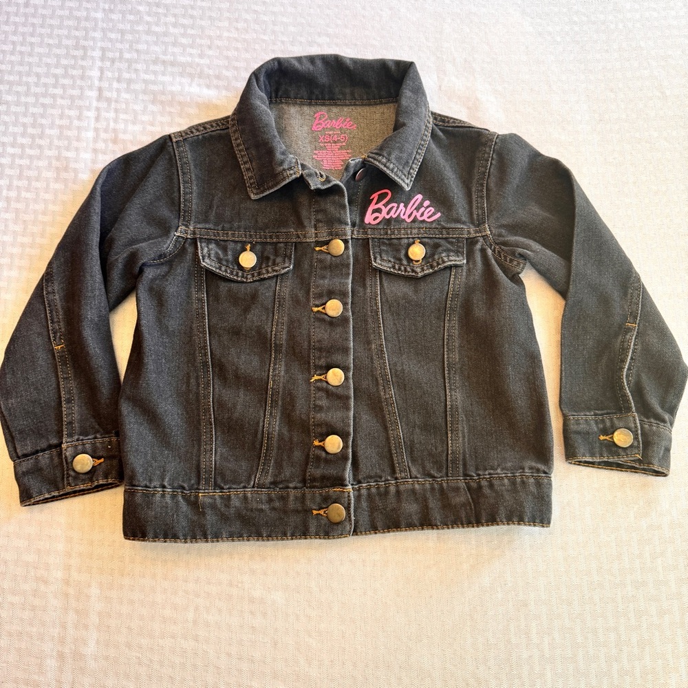 Barbie Girls Denim Jacket Strong Girls Make Waves XS 4 5
